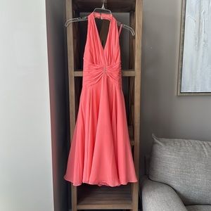 Coral Cocktail Dress (2)